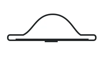 Fabric Over Foam Gasket Cross Section