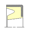 U-cup Seal Cross Section