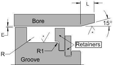 Spring Energized Seals Groove