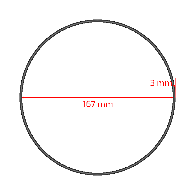L10003X167 Metric Orings