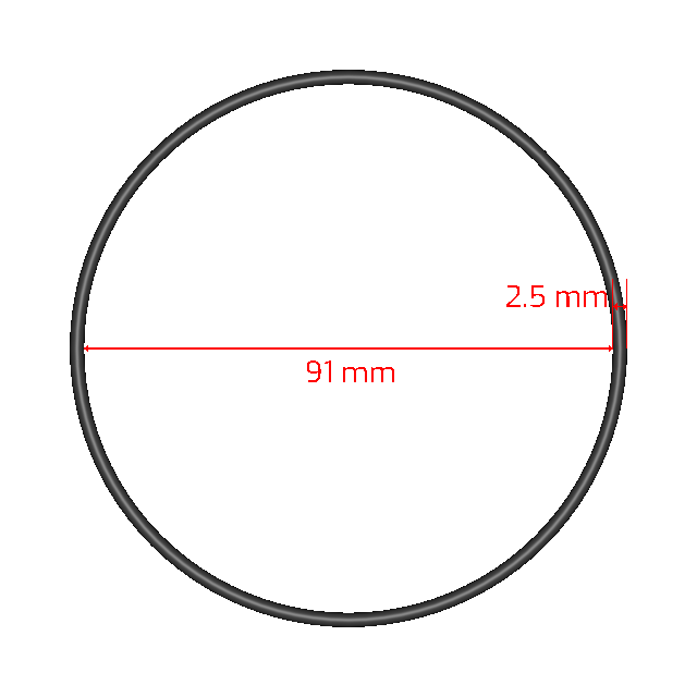 N10002.5X91 Metric Orings