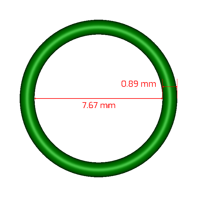 R1000-.89X7.67 Metric O-rings