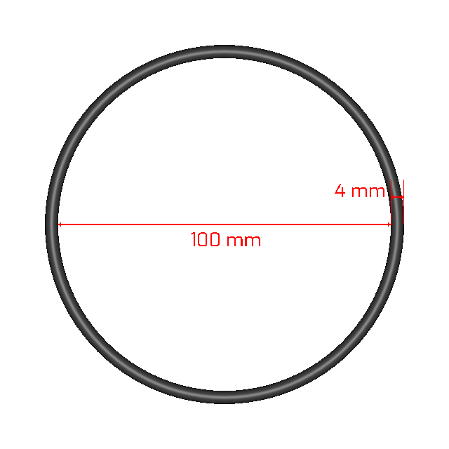 R1001 Wht R1001-4X100 Metric O-rings