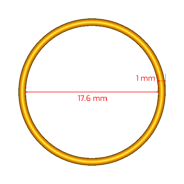 S10001X17.6 Metric Orings