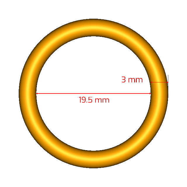 S1000-3X19.5 Metric O-rings