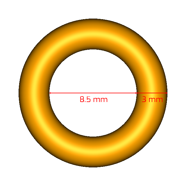 S10003X8.5 Metric Orings