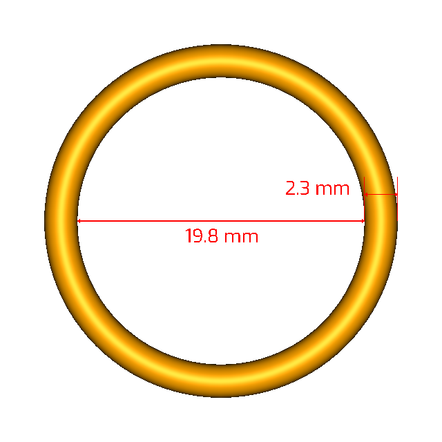 S1001-2.3X19.8 Metric O-rings
