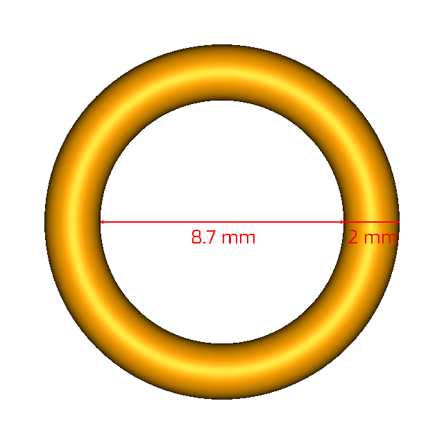 S10012X8.7 Metric Orings