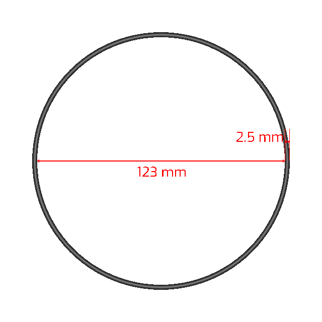 V1000-2.5X123 Metric O-rings