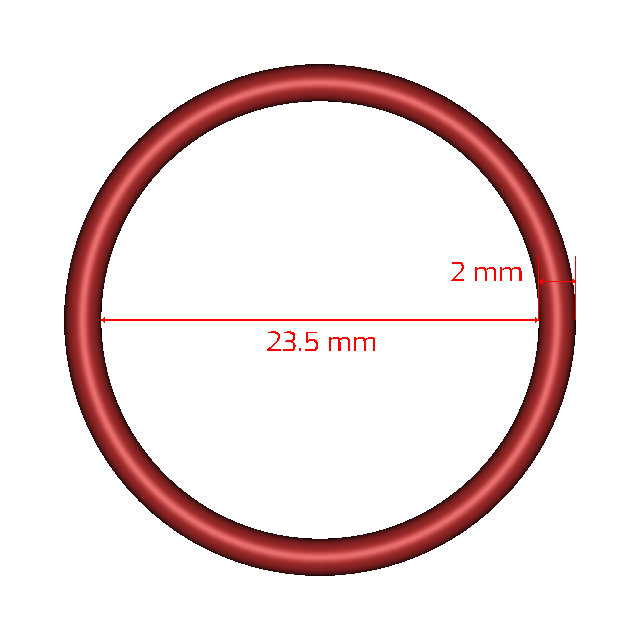 2-223/V7 Viton O-Ring – 1-5/8 X 1-7/8 X 1/8 Inch, High Performance Seal