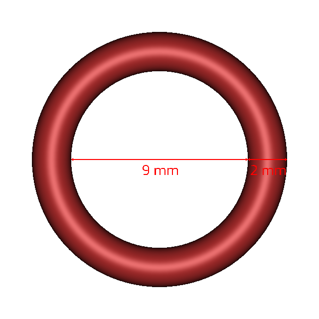 V1003 2X9 Metric O rings V1003 2x9 metric o rings