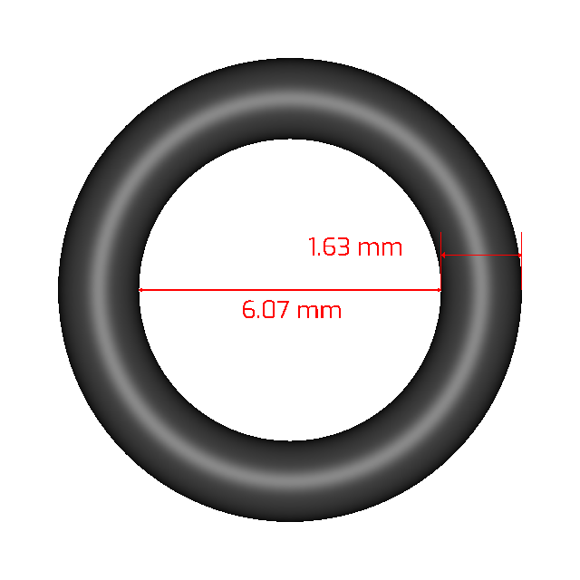 125,00x5,00 mm Interior Ø:125 NBR O-ring 70A 00mm schnurø: 5,00mm 