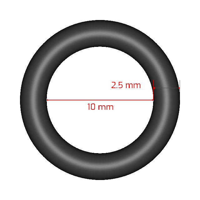 V1020 2 5X10 Metric O rings