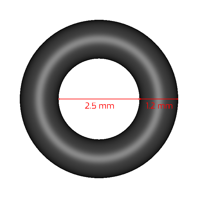 V1082-1.2X2.5 Metric O-rings