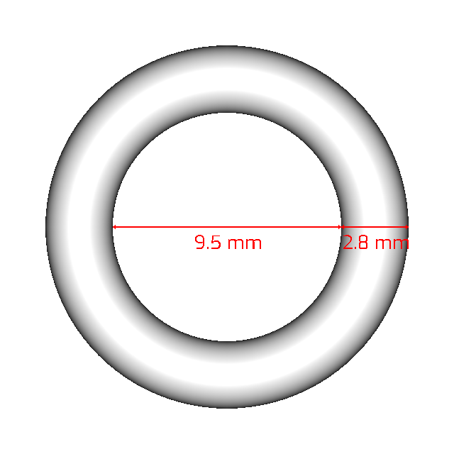 Markez® Z1314-2.80X9.50 Metric O-rings